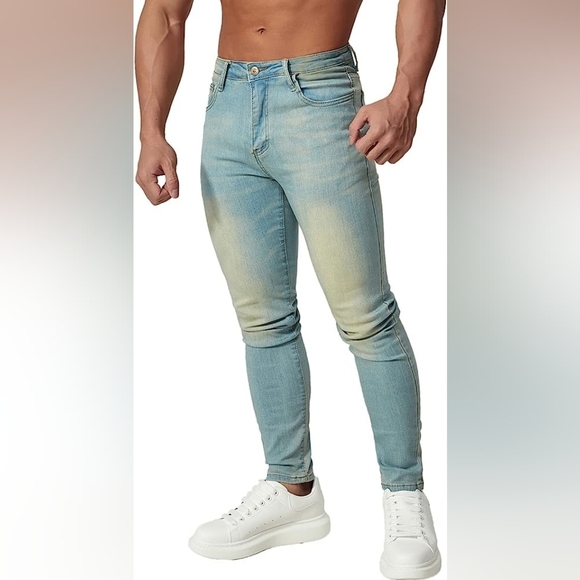 New w/ Tags Mens Jeans Skinny Unique Comfortable Denim w/ Multiple Sizes - Picture 5 of 5